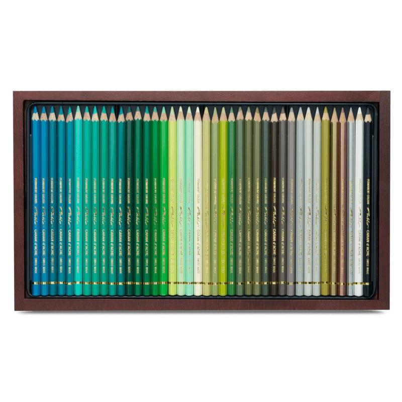 Lápis de Cor Caran D'ache Pablo com 120 Cores - Caixa - CARAN
